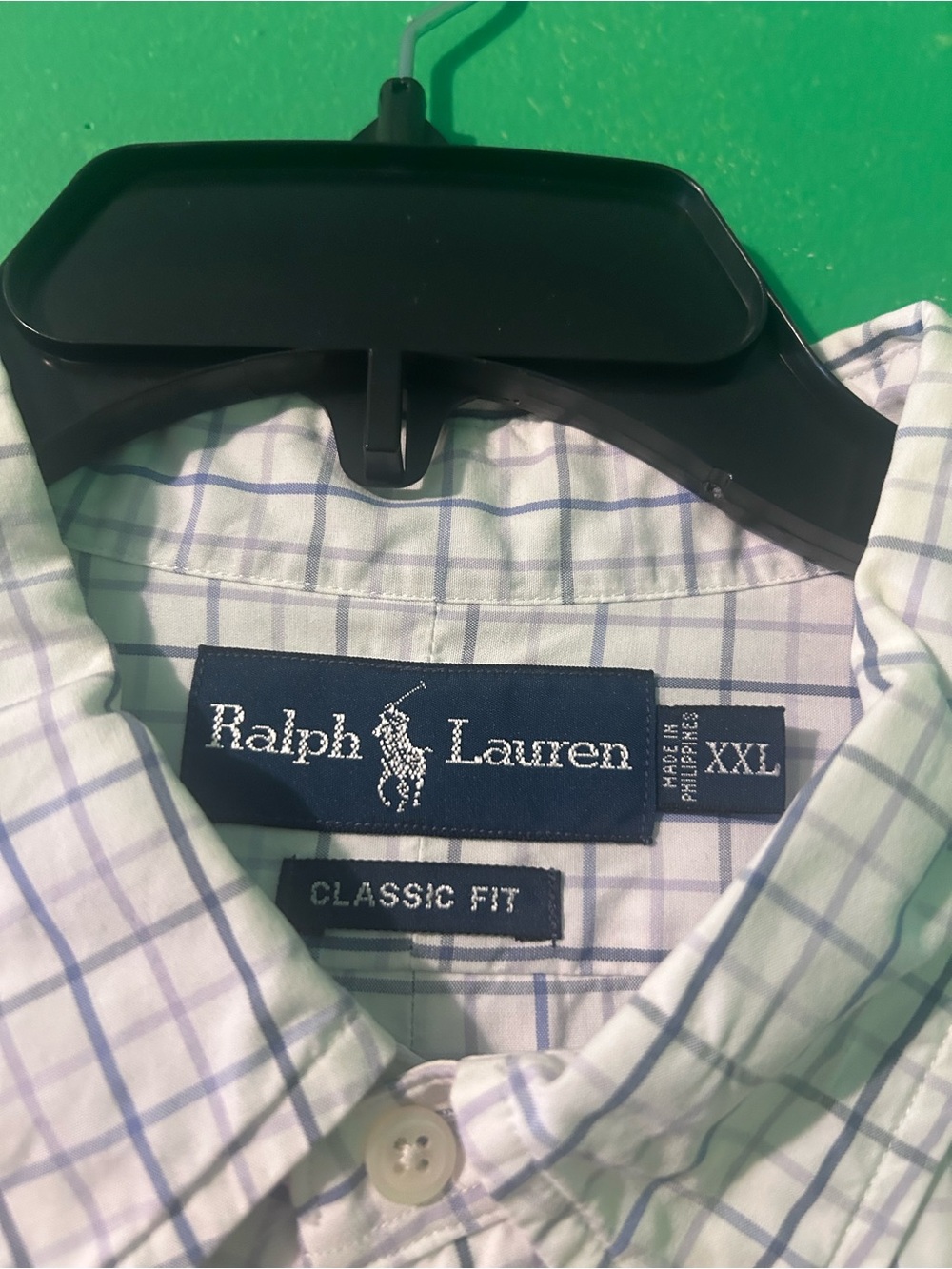 Ralph Lauren Men’s Classic Fit XXL Plaid Button-Down Shirt